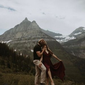 Lulus Burgundy Wrap Maxi Dress